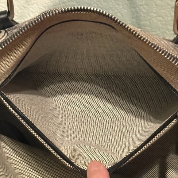 Dooney & Bourke Black and Gray Monogram Satchel - Picture 8 of 11